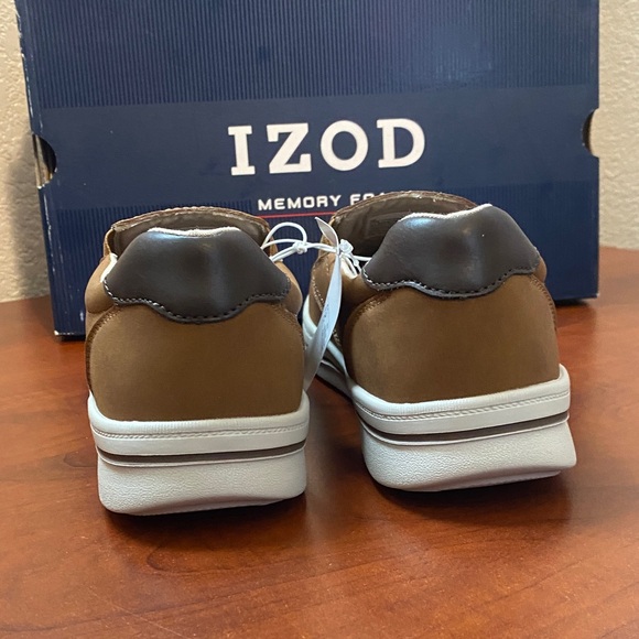(CLEAR OUT PRICE!!!)IZOD Men's Barlow Casual Slip On Memory Foam Shoes ~ Brown - Picture 5 of 7